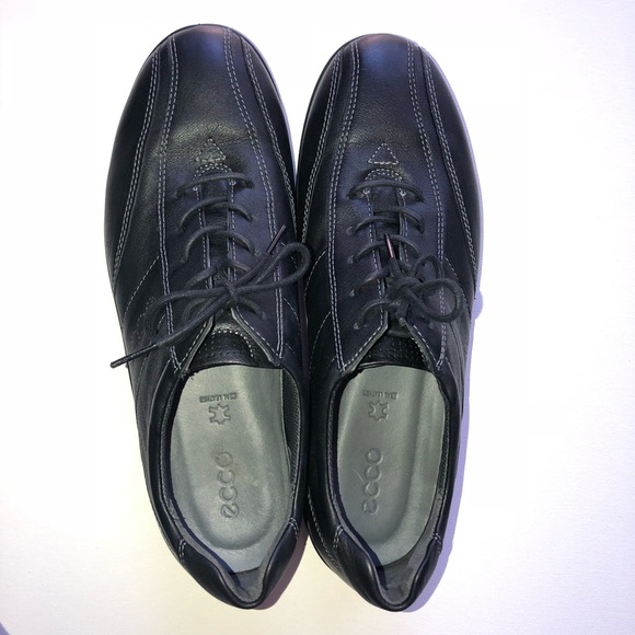 [Ecco] Leather sky tie womens shoes - Picture 4 of 8